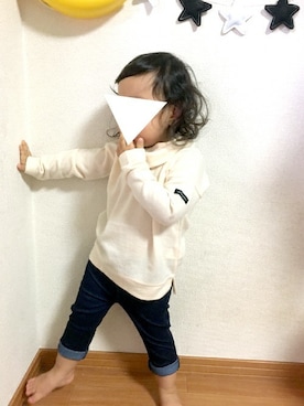 「スヌード」｜Milkissさん（キッズ・100cm）の秋コーディネート