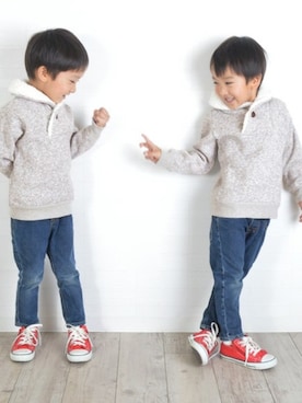 「子供服」｜Milkissさん（キッズ・110cm）の冬コーディネート