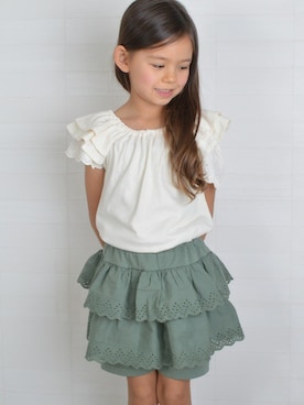 「子供服」｜Milkissさん（キッズ・110cm）の夏コーディネート