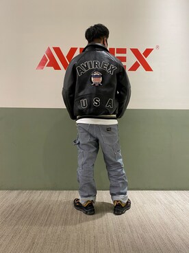 「ラブアンドピース2020」｜「アイテム（ブルゾン）」を使った、Yu OTSUKAさん（メンズ・176cm）の秋コーディネート