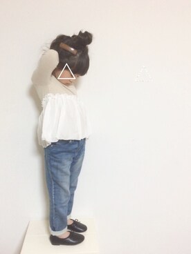 「amber（アンバー）のアイテム」を使った、aya＊tomoさん（キッズ・110cm）の春コーディネート