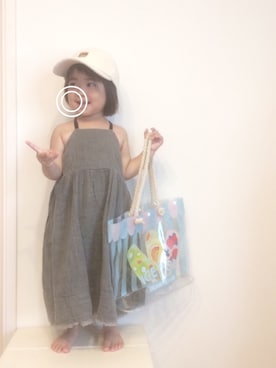 「プール」｜aya＊tomoさん（キッズ・80cm）の夏コーディネート