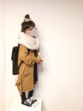 「ロングカーディガン」｜aya＊tomoさん（キッズ・110cm）の秋コーディネート