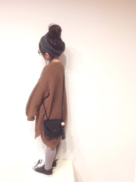 「amber（アンバー）のアイテム」を使った、aya＊tomoさん（キッズ・110cm）の冬コーディネート
