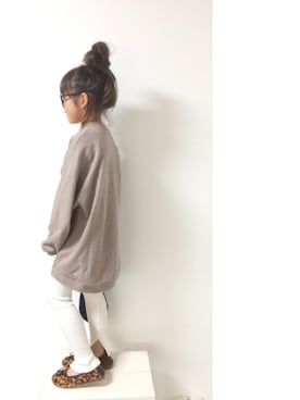「no brand（ノーブランド）のアイテム（バレエシューズ）」を使った、aya＊tomoさん（キッズ・120cm）の秋コーディネート
