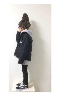 「アイテム（マウンテンパーカー）」を使った、aya＊tomoさん（キッズ・120cm）の冬コーディネート