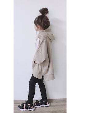 「classicalelf（クラシカルエルフ）のアイテム（パーカー）」を使った、aya＊tomoさん（キッズ・130cm）の夏コーディネート