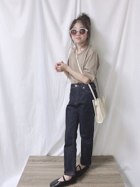 「Chillfar（チルファー）のアイテム」を使った、aya＊tomoさん（キッズ・133cm）の夏コーディネート