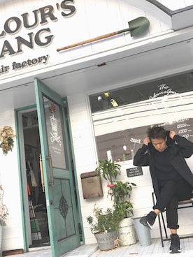 「アイテム（ナイロンジャケット）」を使った、SHIROさん（メンズ・169cm）の冬コーディネート