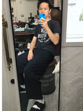 「アイテム（サンダル）」を使った、SHIROさん（メンズ・169cm・40代）の夏コーディネート