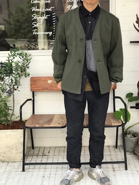 「アイテム（ミリタリージャケット）」を使った、SHIROさん（メンズ・169cm・40代）の秋コーディネート