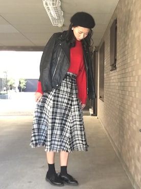 れいなさん（レディース・166cm）の秋コーディネート