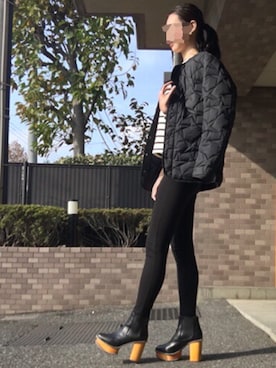 「CONVERSE TOKYO（コンバーストウキョウ）のアイテム（ジャケット/アウター）」を使った、れいなさん（レディース・166cm）の秋コーディネート
