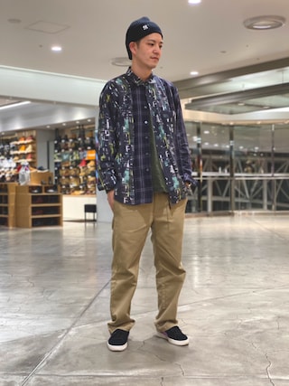 DICKIES × GRAMICCI 別注 G874 ワイドパンツ【M】ベージュ 20180313165452167.jpg