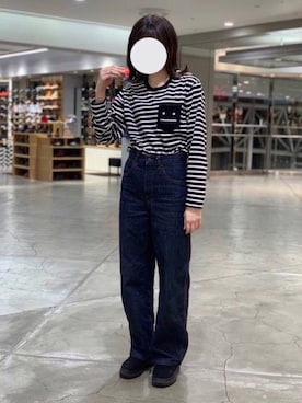 「BT21（ビーティーイシビル）のアイテム」を使った、okki81023さん（レディース・161cm）の冬コーディネート