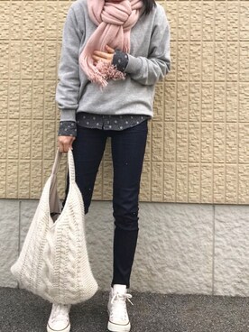 「SCOTCH & SODA（スコッチ アンド ソーダ）のアイテム（その他トップス）」を使った、tohichanさん（レディース・168cm）の冬コーディネート