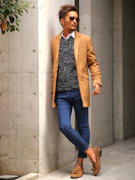 「フォローミー」｜LUX STYLE staffさん（メンズ・180cm）の秋コーディネート