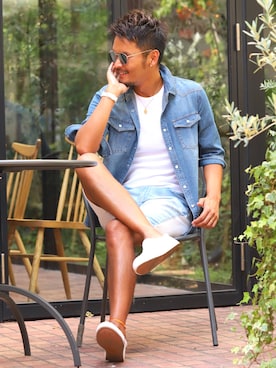 LUX STYLE staffさん(メンズ・180cm)の夏コーディネート