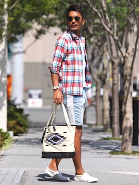 LUX STYLE staffさん(メンズ・180cm)の夏コーディネート