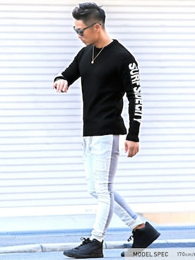 「LUXSTYLE（ラグスタイル）のアイテム」を使った、LUX STYLE staffさん（メンズ・170cm）の冬コーディネート