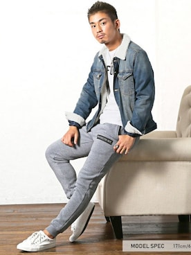 「LUXSTYLE（ラグスタイル）のアイテム」を使った、LUX STYLE staffさん（メンズ・171cm）の冬コーディネート