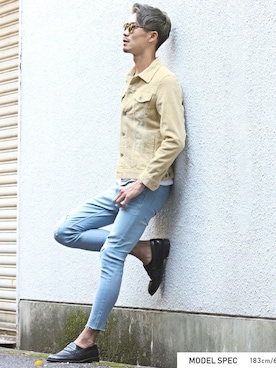 「LUXSTYLE（ラグスタイル）のアイテム」を使った、LUX STYLE staffさん（メンズ・183cm）の冬コーディネート