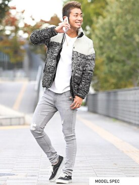 「LUXSTYLE（ラグスタイル）のアイテム」を使った、LUX STYLE staffさん（メンズ・171cm）の冬コーディネート