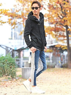 「LUXSTYLE（ラグスタイル）のアイテム」を使った、LUX STYLE staffさん（メンズ・181cm）の冬コーディネート