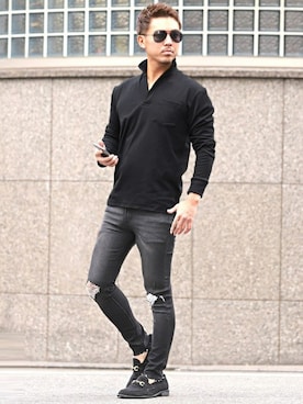 「LUXSTYLE（ラグスタイル）のアイテム」を使った、LUX STYLE staffさん（メンズ・170cm）の春コーディネート
