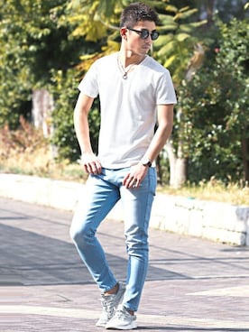 「LUXSTYLE（ラグスタイル）のアイテム」を使った、LUX STYLE staffさん（メンズ・171cm）の春コーディネート