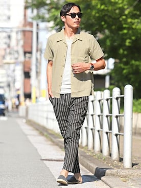 「LUXSTYLE（ラグスタイル）のアイテム」を使った、LUX STYLE staffさん（メンズ・181cm）の秋コーディネート