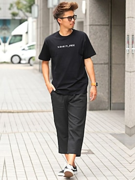 「LUXSTYLE（ラグスタイル）のアイテム」を使った、LUX STYLE staffさん（メンズ・177cm）の秋コーディネート