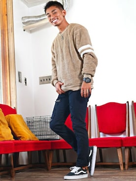 「LUXSTYLE（ラグスタイル）のアイテム」を使った、LUX STYLE staffさん（メンズ・171cm）の冬コーディネート
