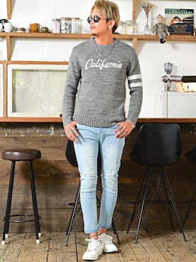 「LUXSTYLE（ラグスタイル）のアイテム」を使った、LUX STYLE staffさん（メンズ・180cm）の冬コーディネート