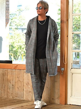 「LUXSTYLE（ラグスタイル）のアイテム」を使った、LUX STYLE staffさん（メンズ・180cm）の冬コーディネート