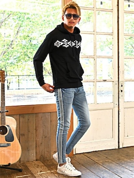 「LUXSTYLE（ラグスタイル）のアイテム」を使った、LUX STYLE staffさん（メンズ・180cm）の冬コーディネート