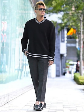 「LUXSTYLE（ラグスタイル）のアイテム」を使った、LUX STYLE staffさん（メンズ・180cm）の冬コーディネート