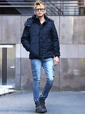 「LUXSTYLE（ラグスタイル）のアイテム」を使った、LUX STYLE staffさん（メンズ・180cm）の冬コーディネート