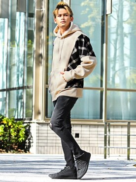 LUX STYLE staffさん（メンズ・180cm）の冬コーディネート