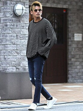 「LUXSTYLE（ラグスタイル）のアイテム」を使った、LUX STYLE staffさん（メンズ・180cm）の冬コーディネート