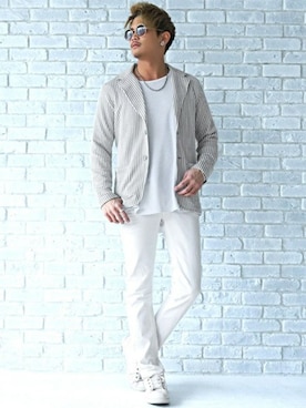 「LUXSTYLE（ラグスタイル）のアイテム」を使った、LUX STYLE staffさん（メンズ・180cm）の春コーディネート