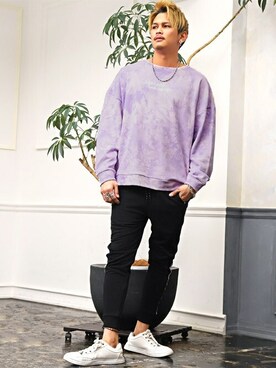 「LUXSTYLE（ラグスタイル）のアイテム」を使った、LUX STYLE staffさん（メンズ・180cm）の春コーディネート