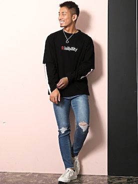 「LUXSTYLE（ラグスタイル）のアイテム」を使った、LUX STYLE staffさん（メンズ・171cm）の春コーディネート