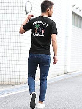 「LUXSTYLE（ラグスタイル）のアイテム」を使った、LUX STYLE staffさん（メンズ・171cm）の夏コーディネート