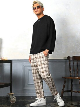 「BIGシルエット」｜LUX STYLE staffさん（メンズ・180cm）の秋コーディネート