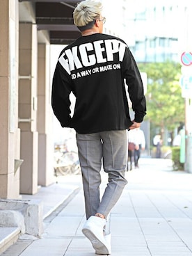 「LUXSTYLE（ラグスタイル）のアイテム」を使った、LUX STYLE staffさん（メンズ・180cm）の秋コーディネート