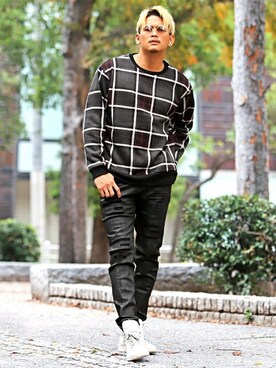 「LUXSTYLE（ラグスタイル）のアイテム」を使った、LUX STYLE staffさん（メンズ・180cm）の冬コーディネート