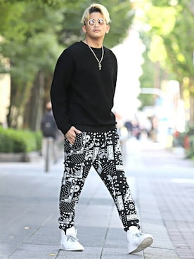「ボアトレーナー」｜LUX STYLE staffさん（メンズ・180cm）の冬コーディネート