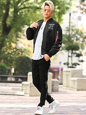 「ワッフル」｜LUX STYLE staffさん（メンズ・180cm）の冬コーディネート