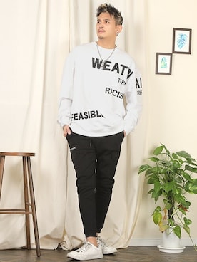 「LUXSTYLE（ラグスタイル）のアイテム」を使った、LUX STYLE staffさん（メンズ・180cm）の春コーディネート